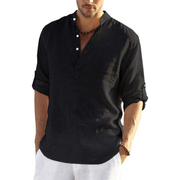 Camicia da Uomo a Maniche Lunghe Stile Casual e Raffinato