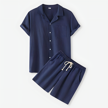 Set di Camicia e Pantaloncini da Uomo alla Moda e Confortevole