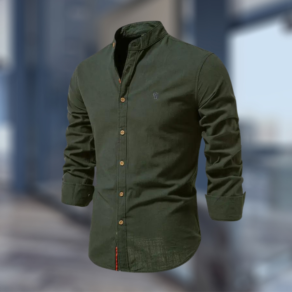 Camicia a maniche lunghe da uomo alla moda
