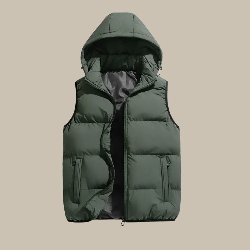 Gilet Elegante con Cappuccio per Uomo