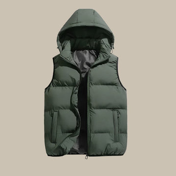 Gilet Elegante con Cappuccio per Uomo